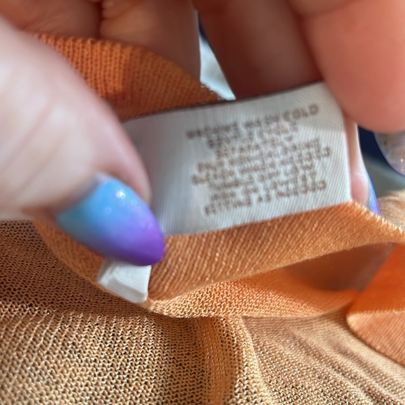 Chico’s Lightweight Cardigan Sweater Open Front 3/4 Sleeves Chicos Size 3 XL - Picture 7 of 7